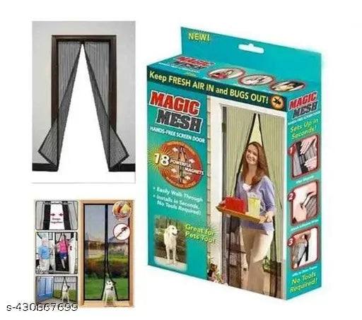 Magnetic Mosquito Net for Door – Auto-Closing Insect Screen | Fits All Door Sizes