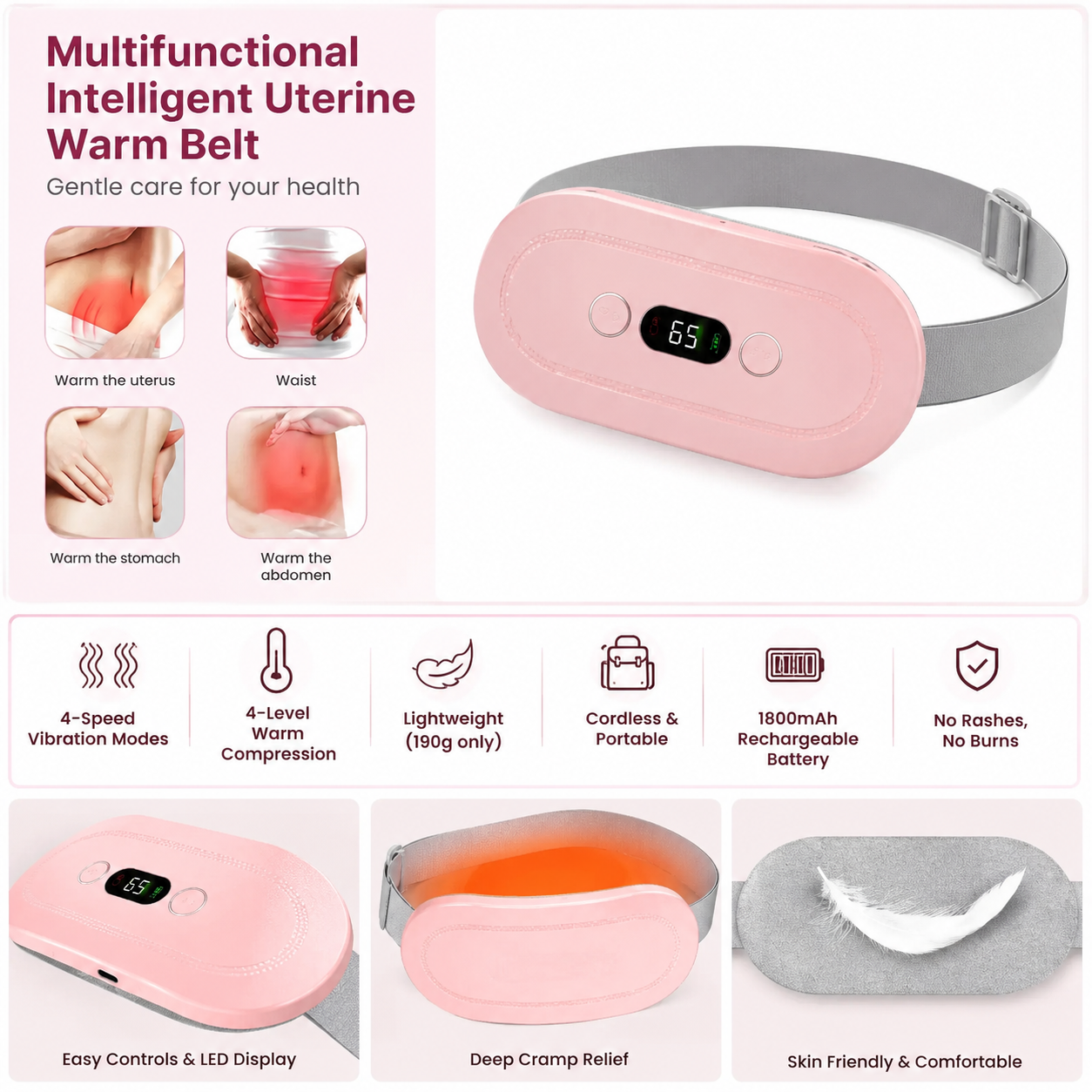 Period Cramp Relief Belt