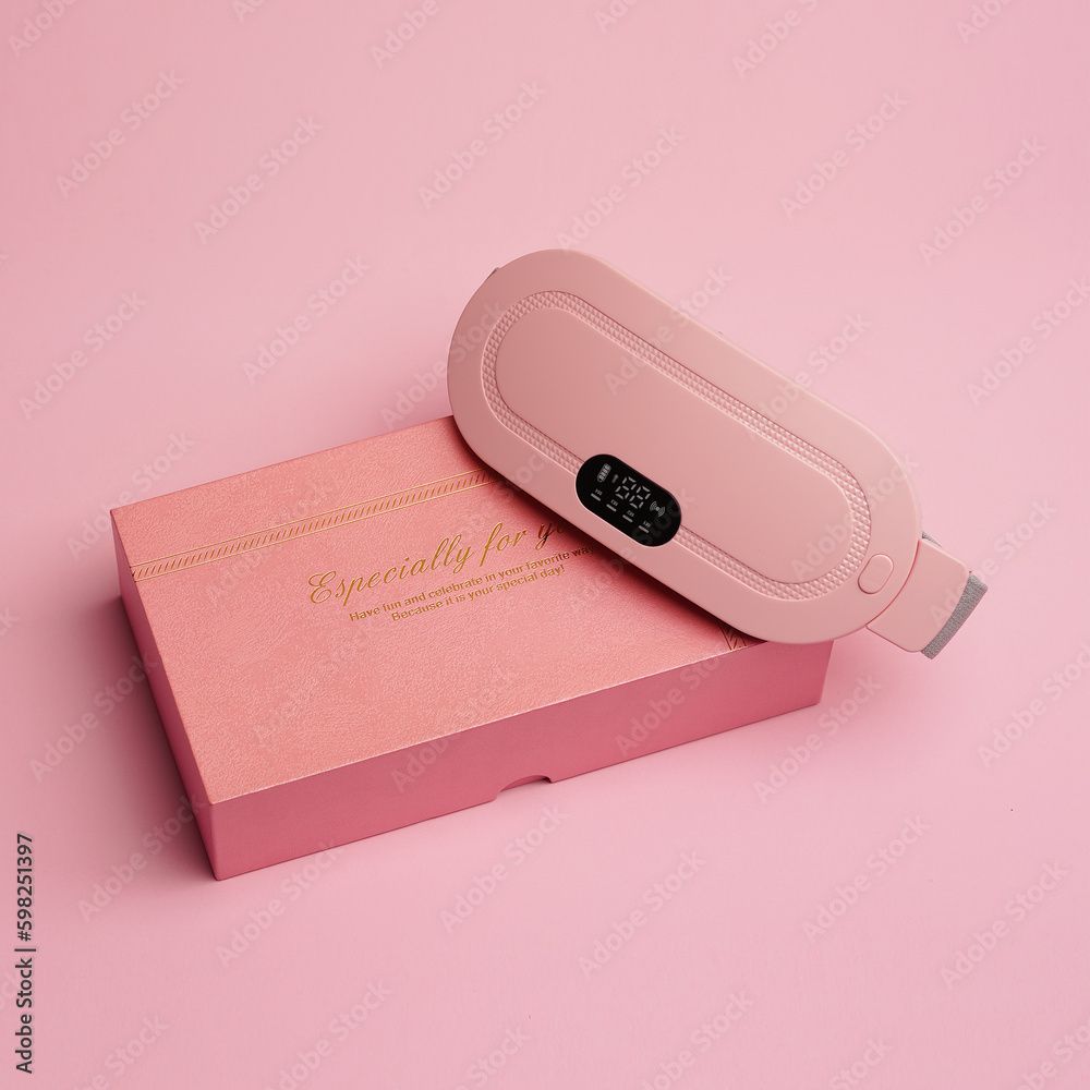 Period Cramp Relief Belt – Heating Pad & Vibration Massager for Instant Pain Relief